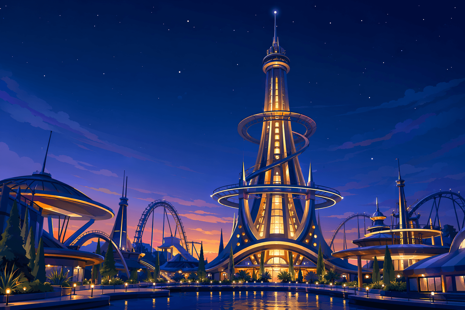 Amusement park - illustration, Jake Team LLC