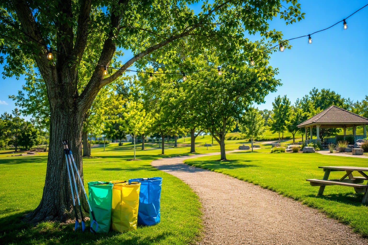 Park Cleanup - illustration, Jake Team LLC