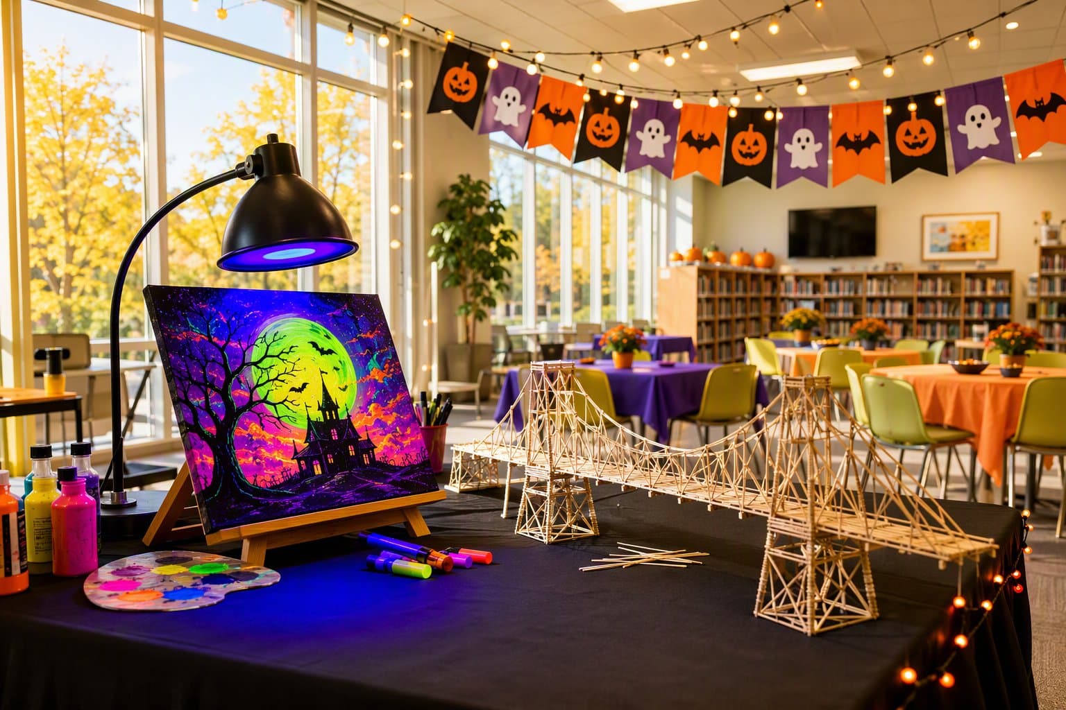 Library Halloween Fest - illustration, Jake Team LLC