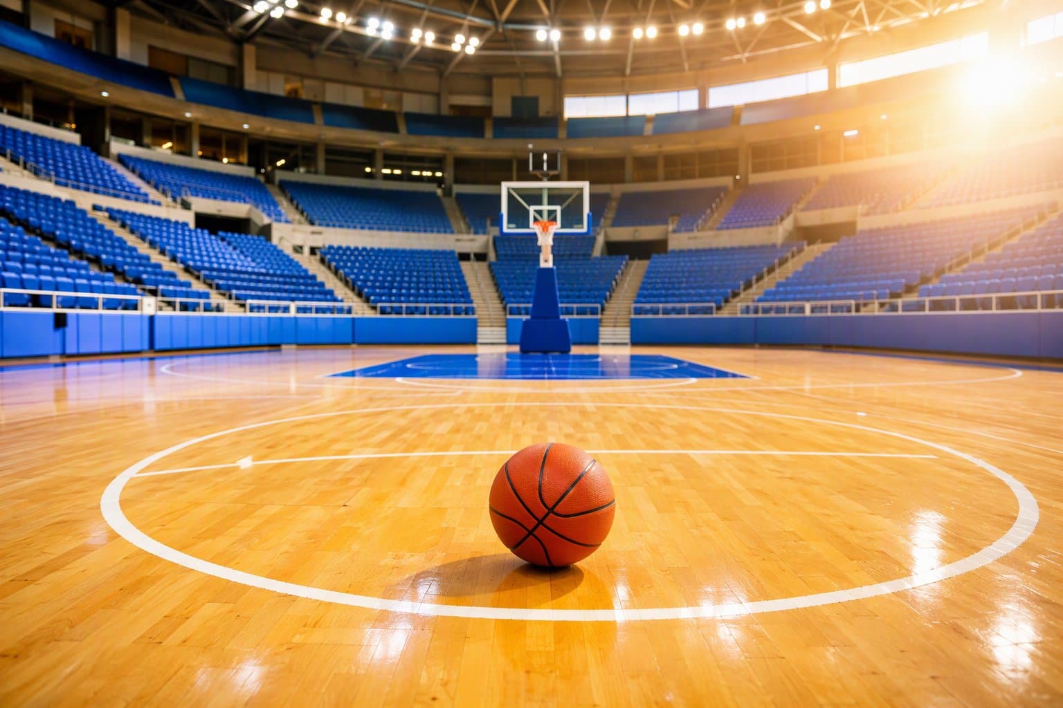 Empty basketball court - illustration, Jake Team LLC