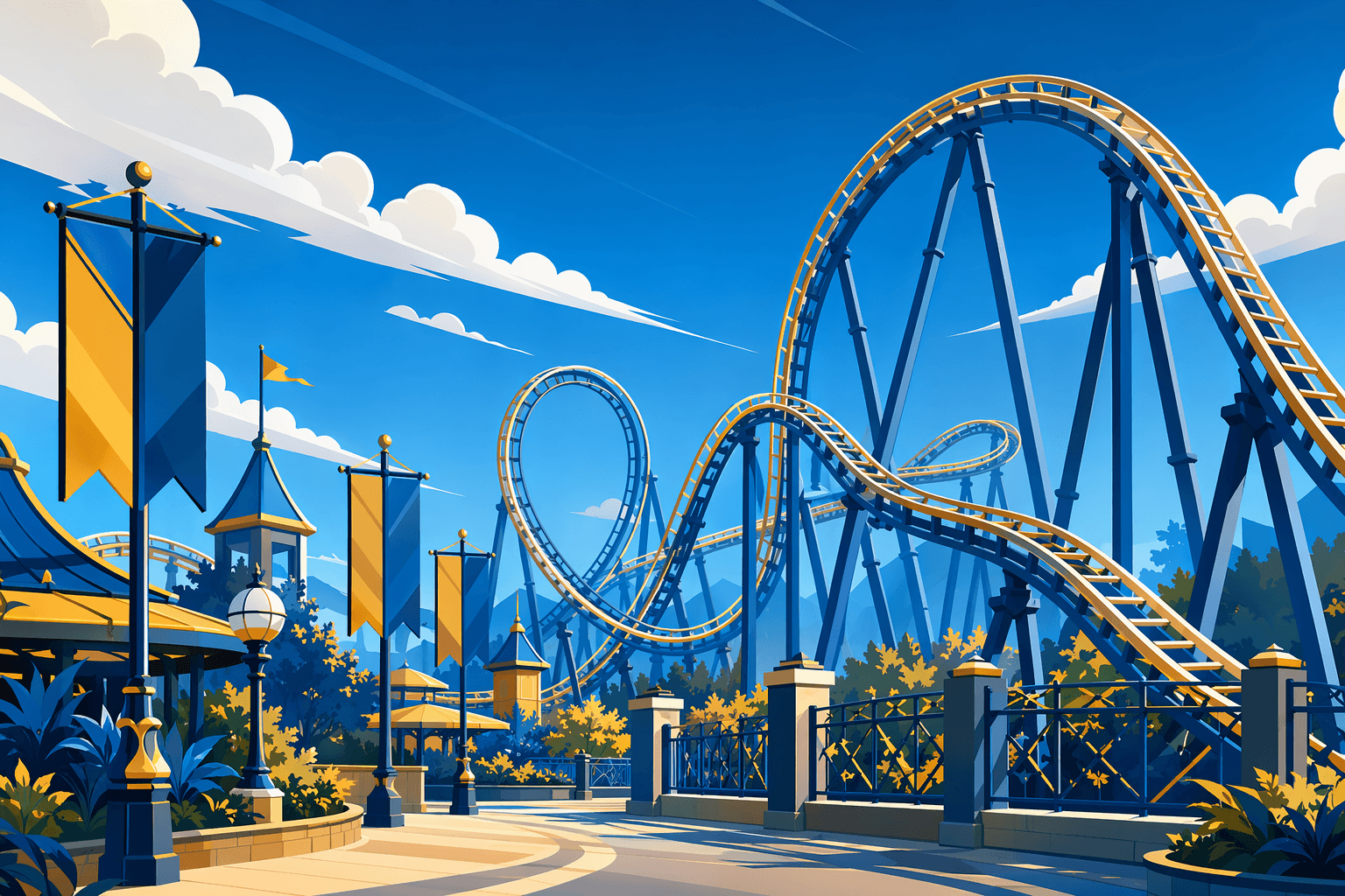 Amusement park ride - illustration, Jake Team LLC