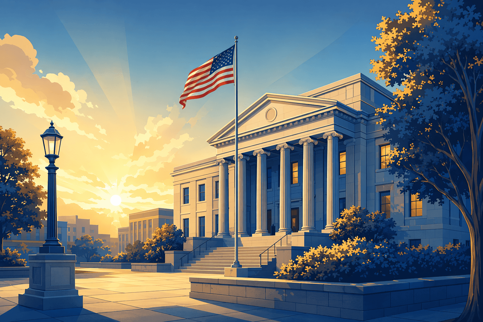 New Mayor Sworn In - illustration, Jake Team LLC