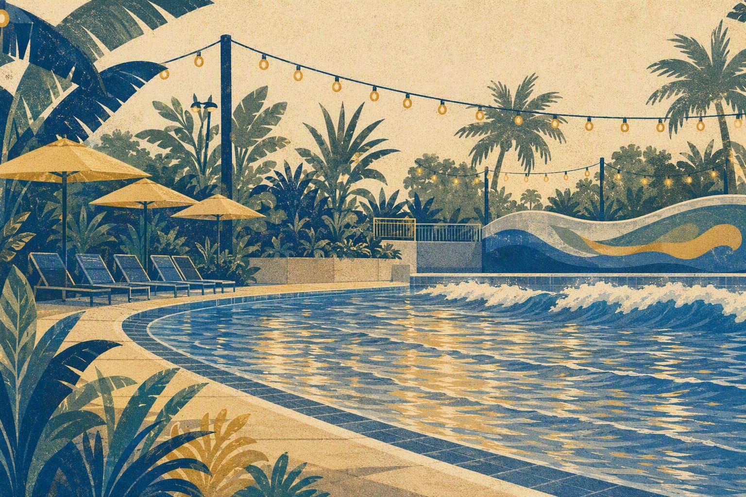 Summer waterpark anticipation - illustration, Jake Team LLC