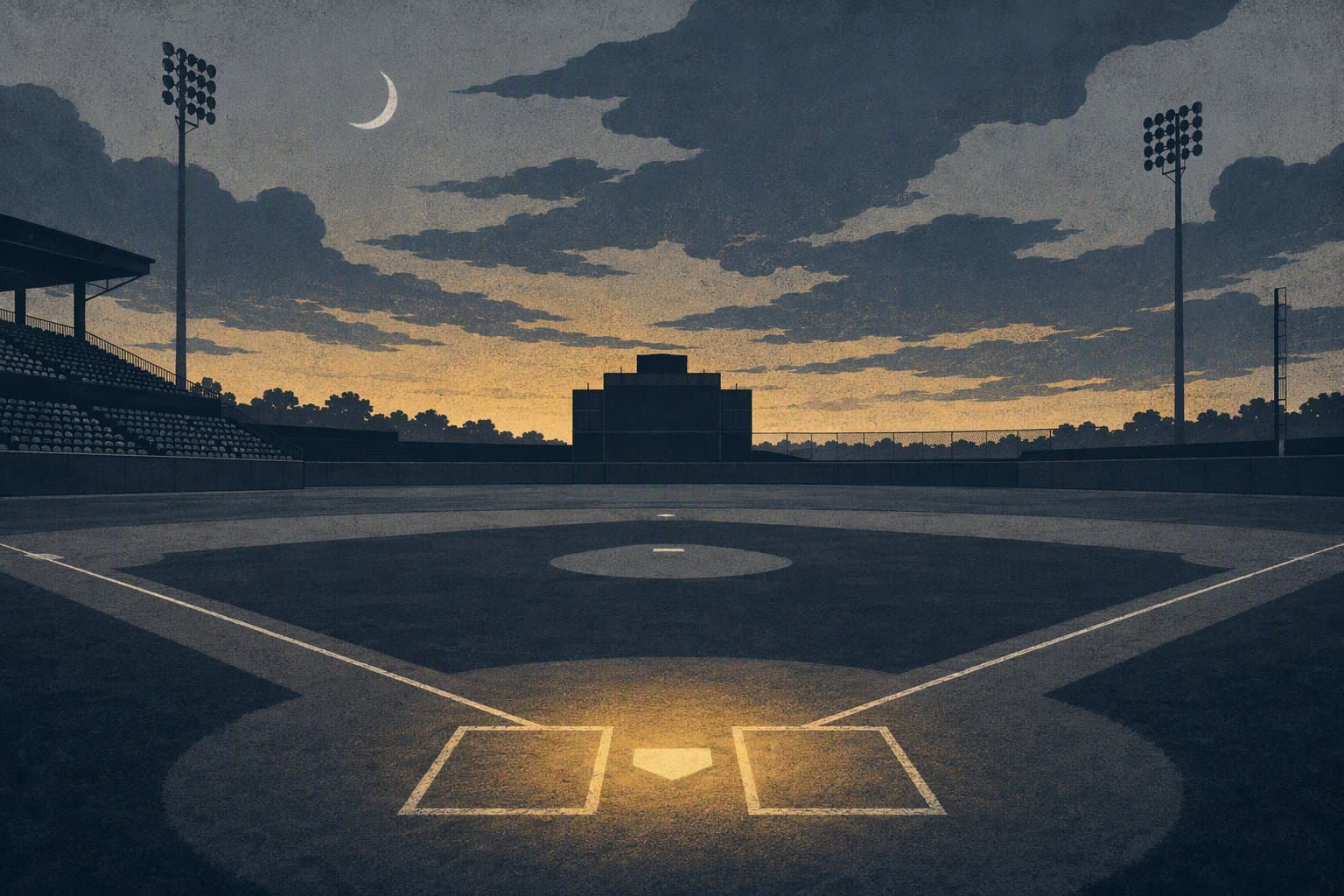 late inning tension - illustration, Jake Team LLC