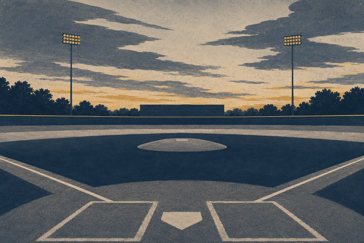 empty baseball stadium - illustration, Jake Team LLC