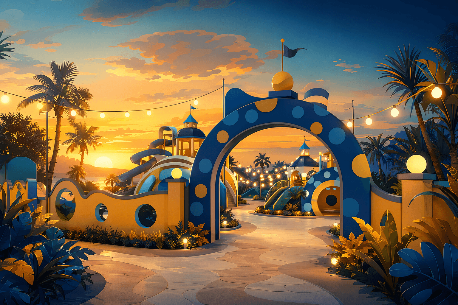 Children's Resort - illustration, Jake Team LLC