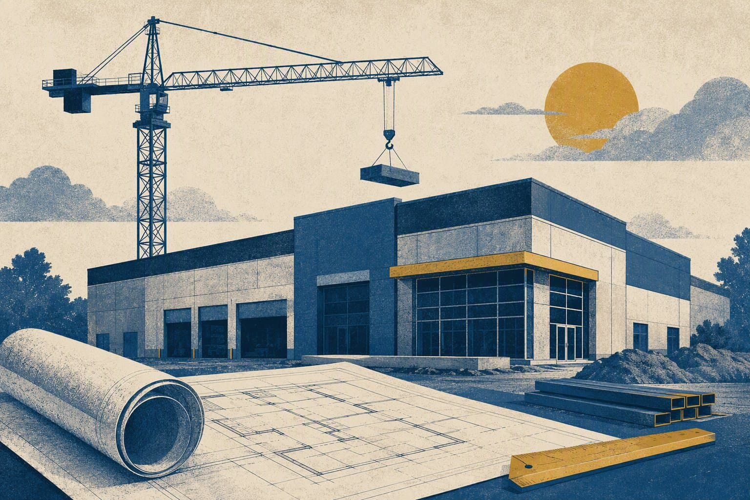 New Warehouse Development - illustration, Jake Team LLC