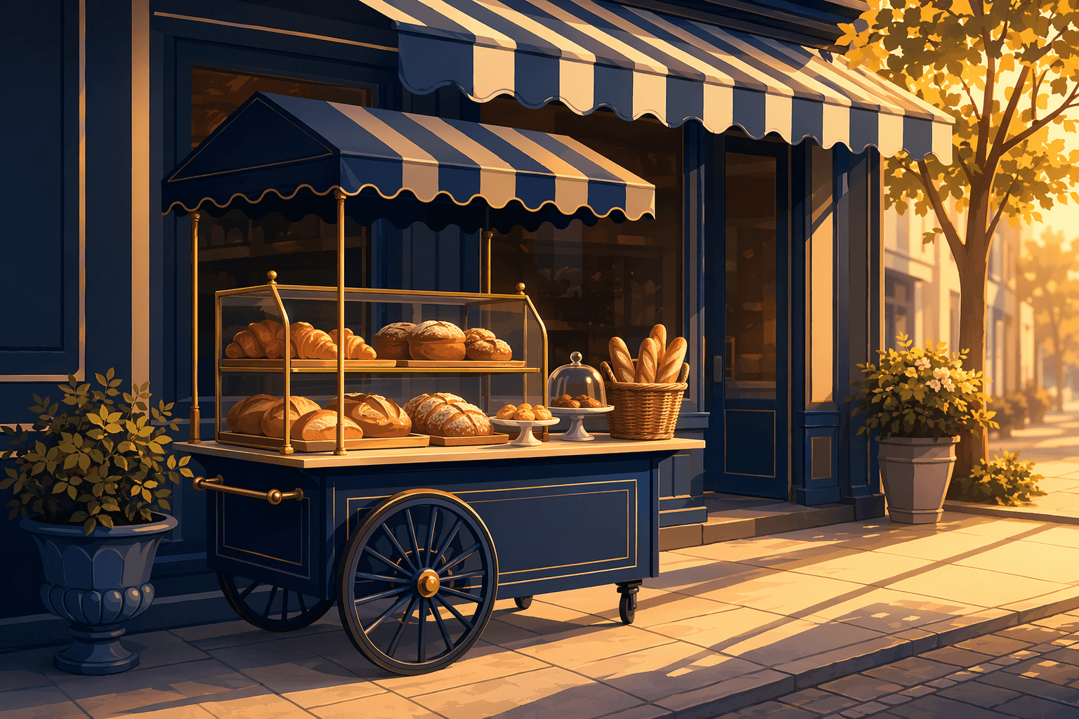 Bakery Cart - illustration, Jake Team LLC