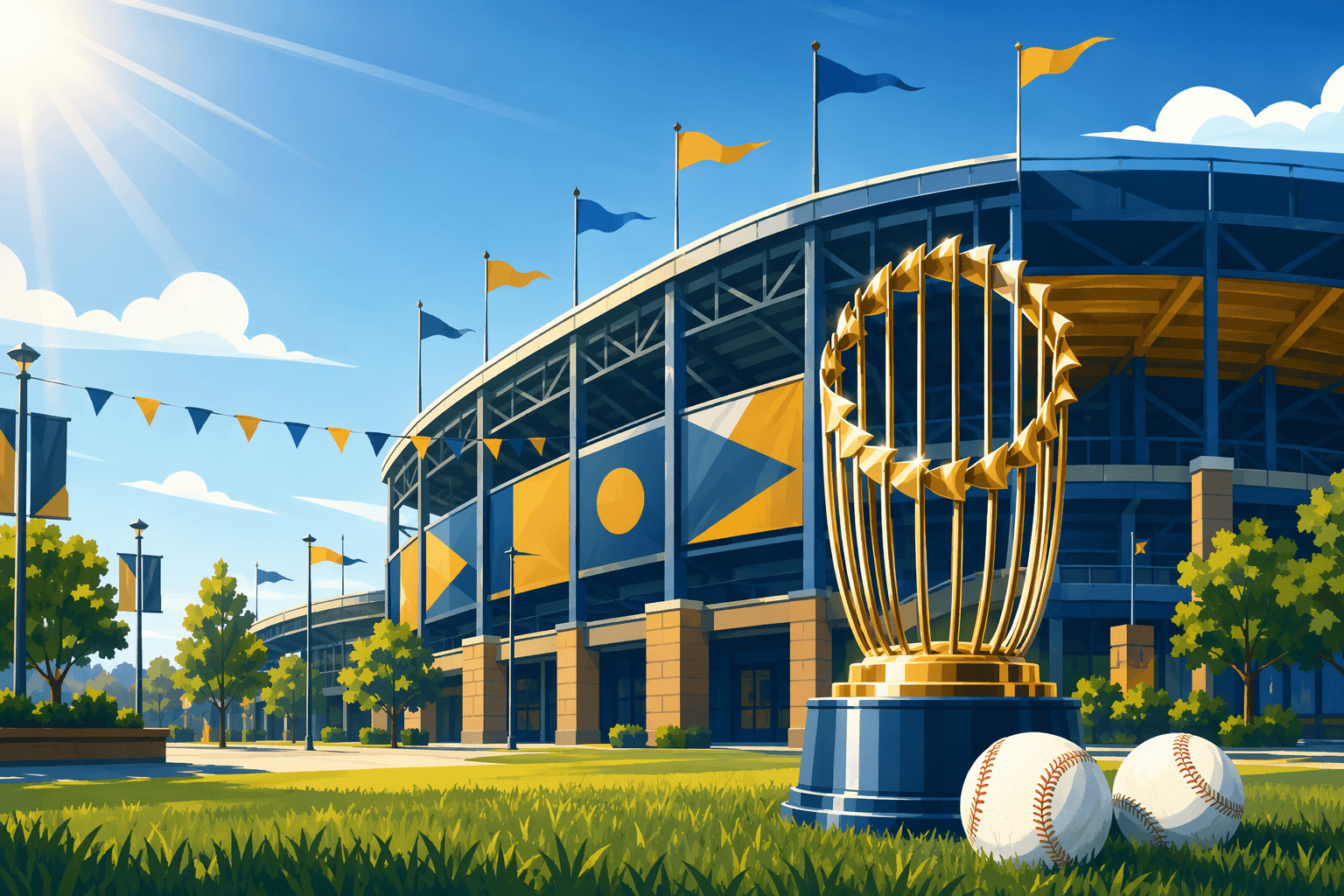 Baseball Victory - illustration, Jake Team LLC