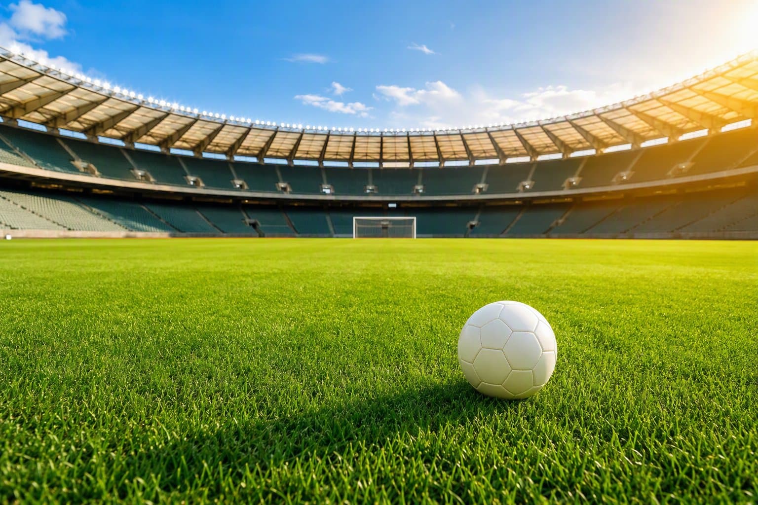 Sunny Soccer Stadium - illustration, Jake Team LLC
