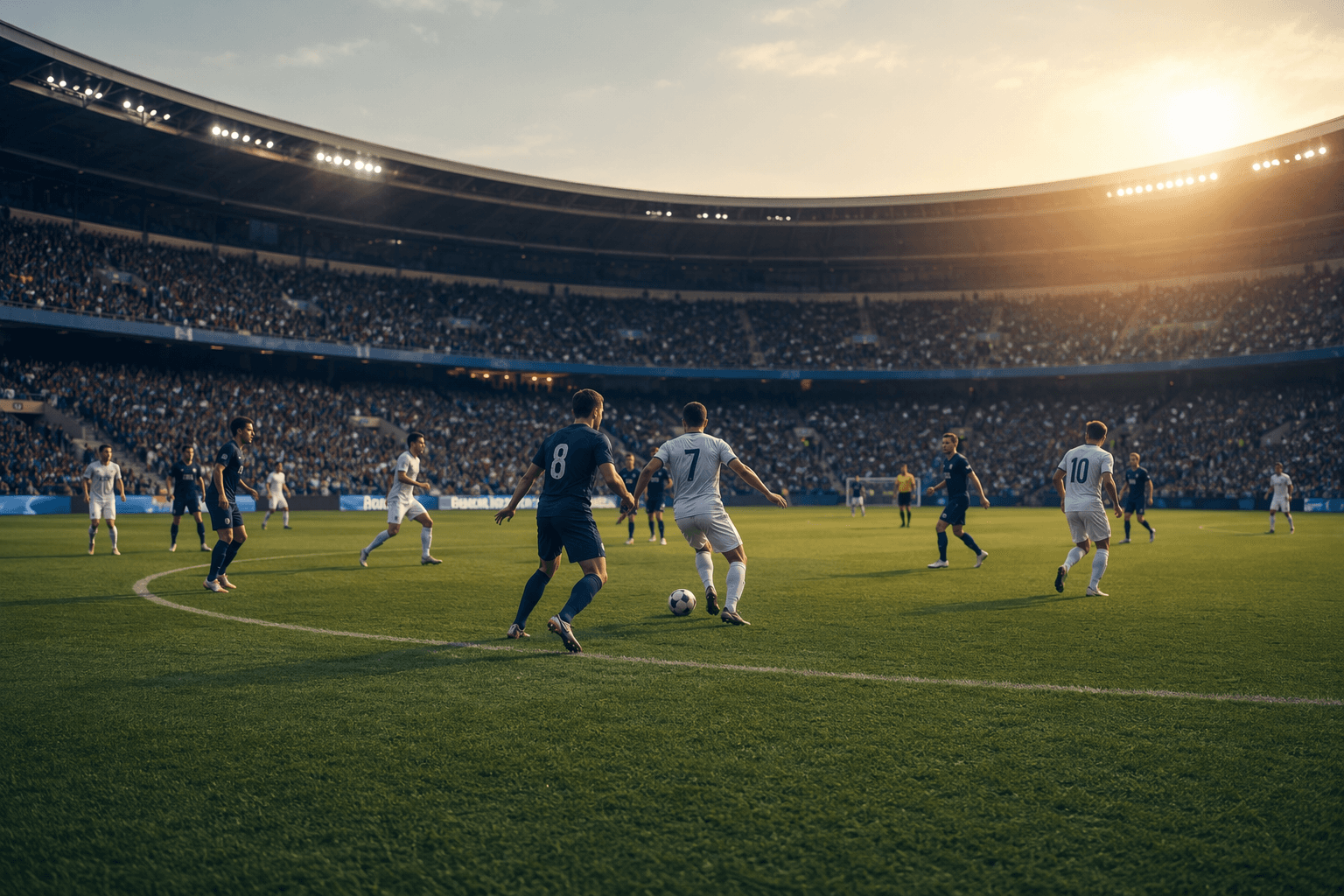 Soccer match atmosphere - illustration, Jake Team LLC