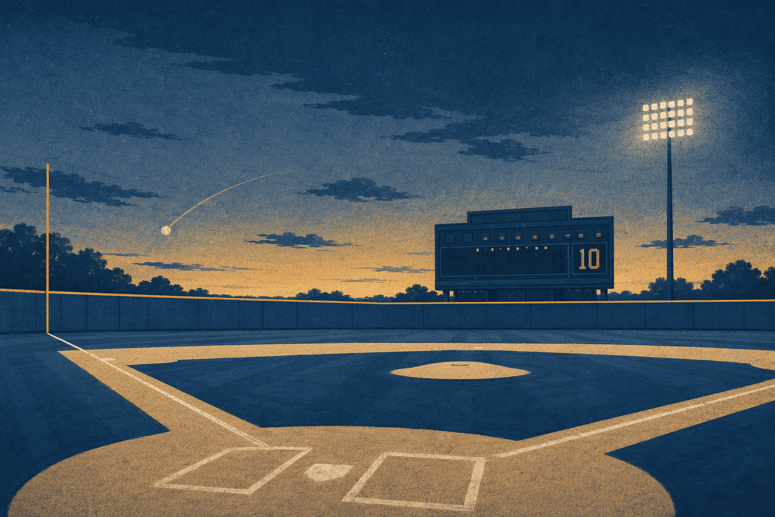 Extra-Inning Homer - illustration, Jake Team LLC