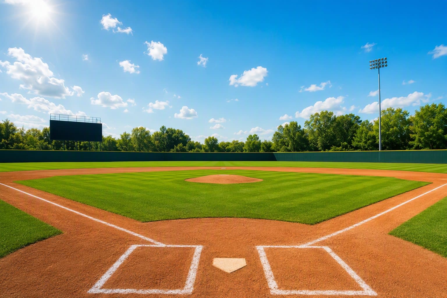 empty baseball stadium - illustration, Jake Team LLC