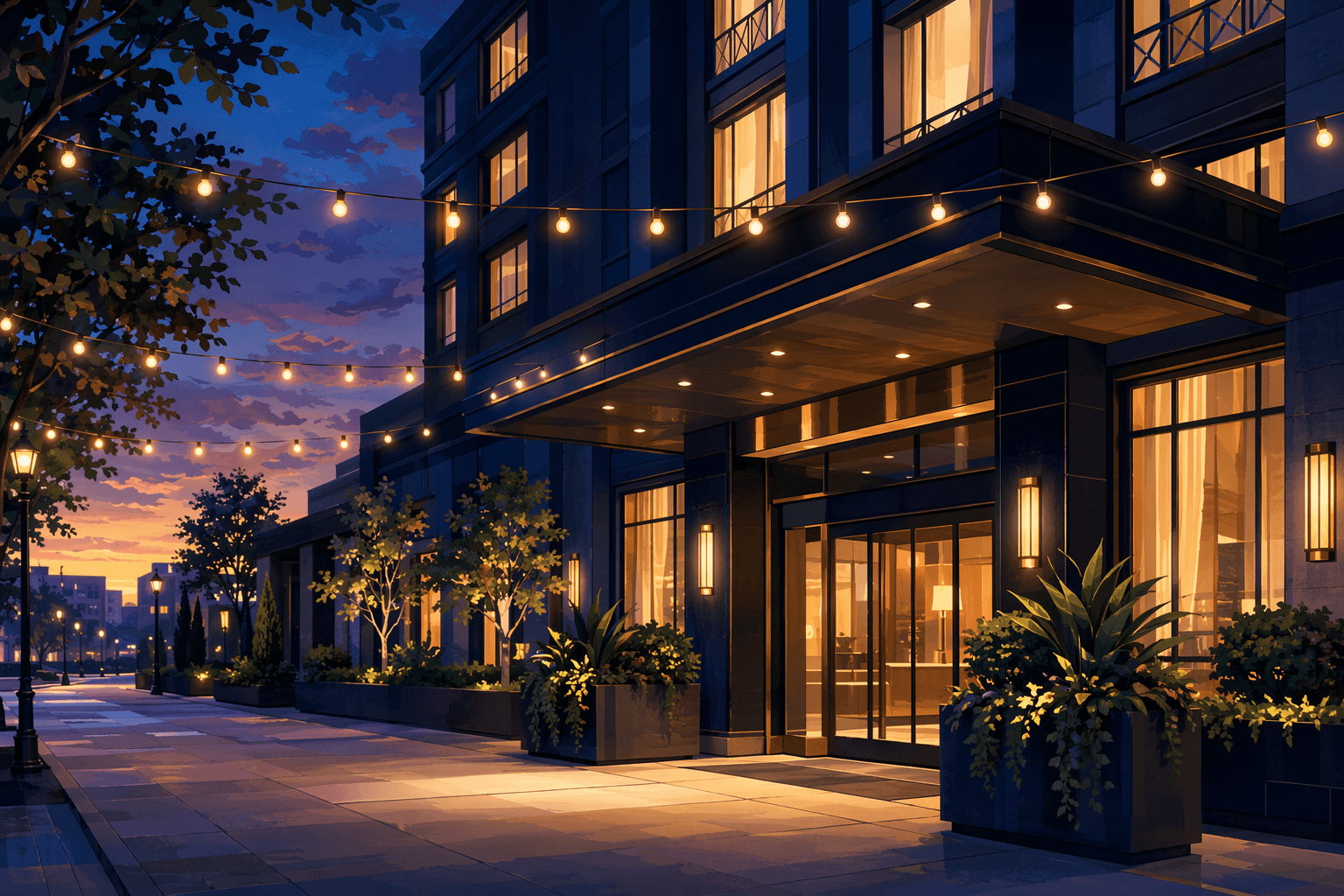 Hotel Opening - illustration, Jake Team LLC