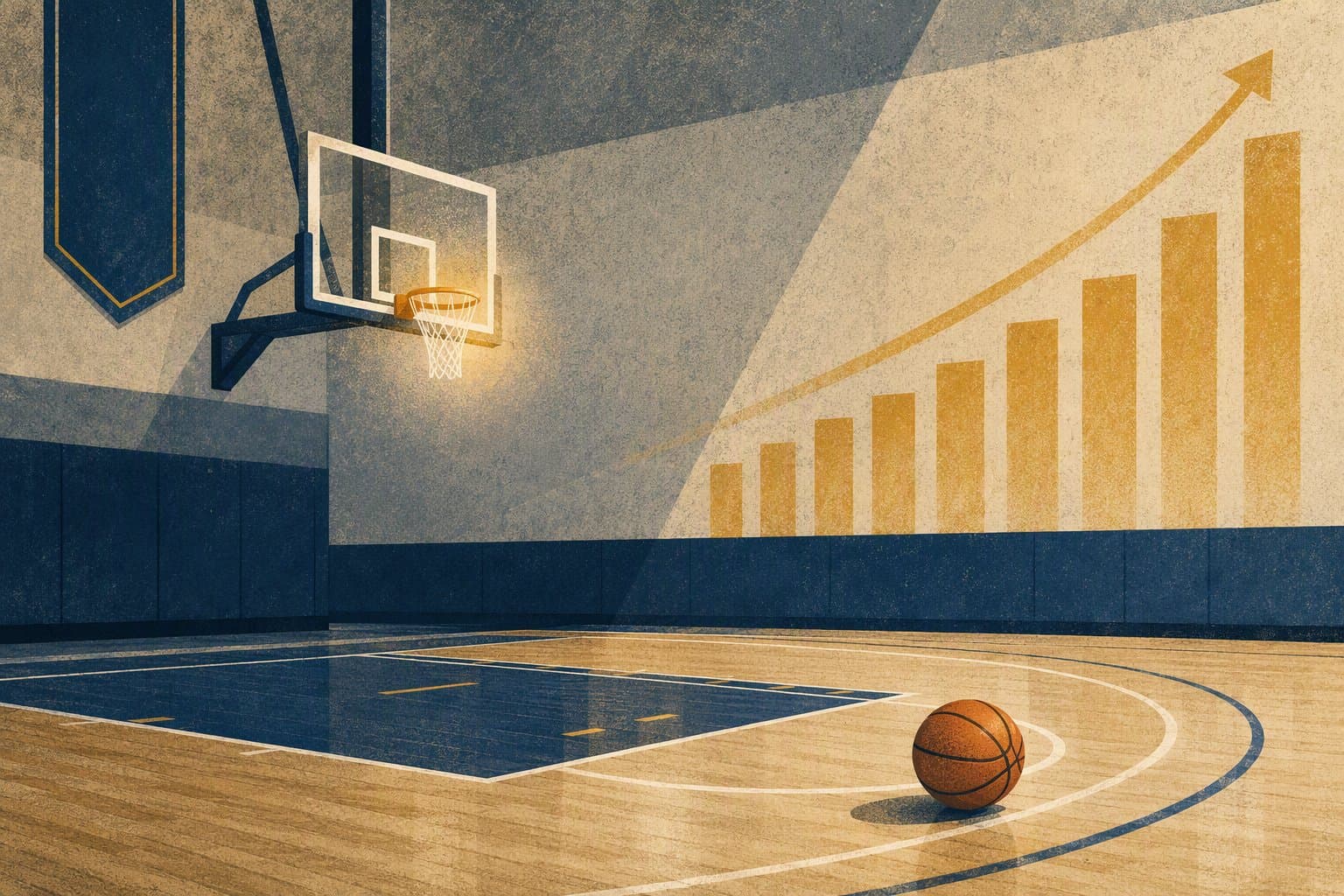 Basketball Momentum - illustration, Jake Team LLC