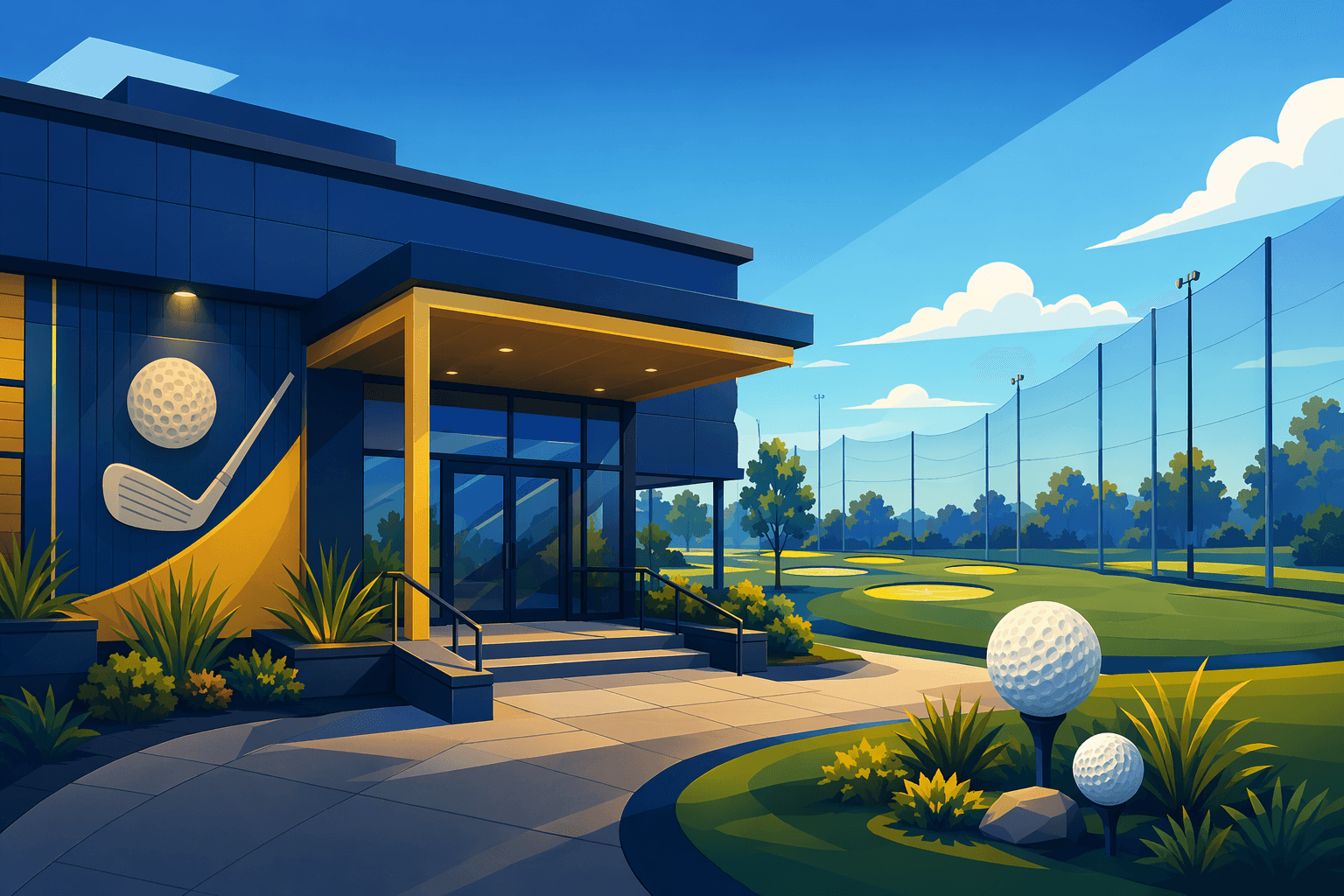 Golf entertainment center - illustration, Jake Team LLC