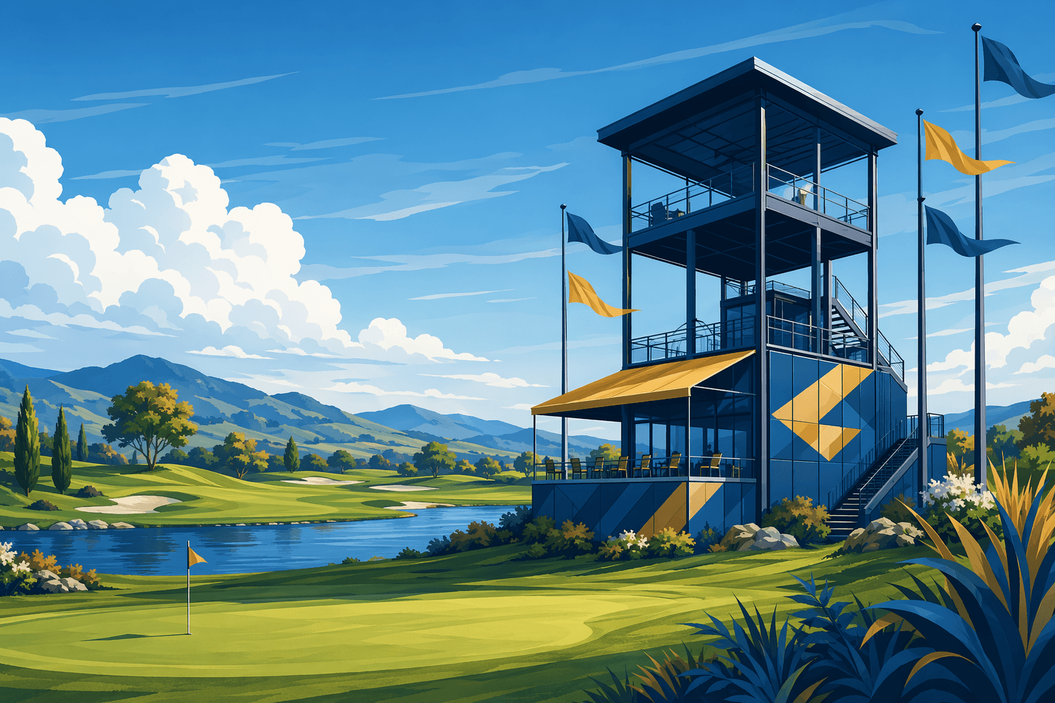 Golf Media Expansion - illustration, Jake Team LLC