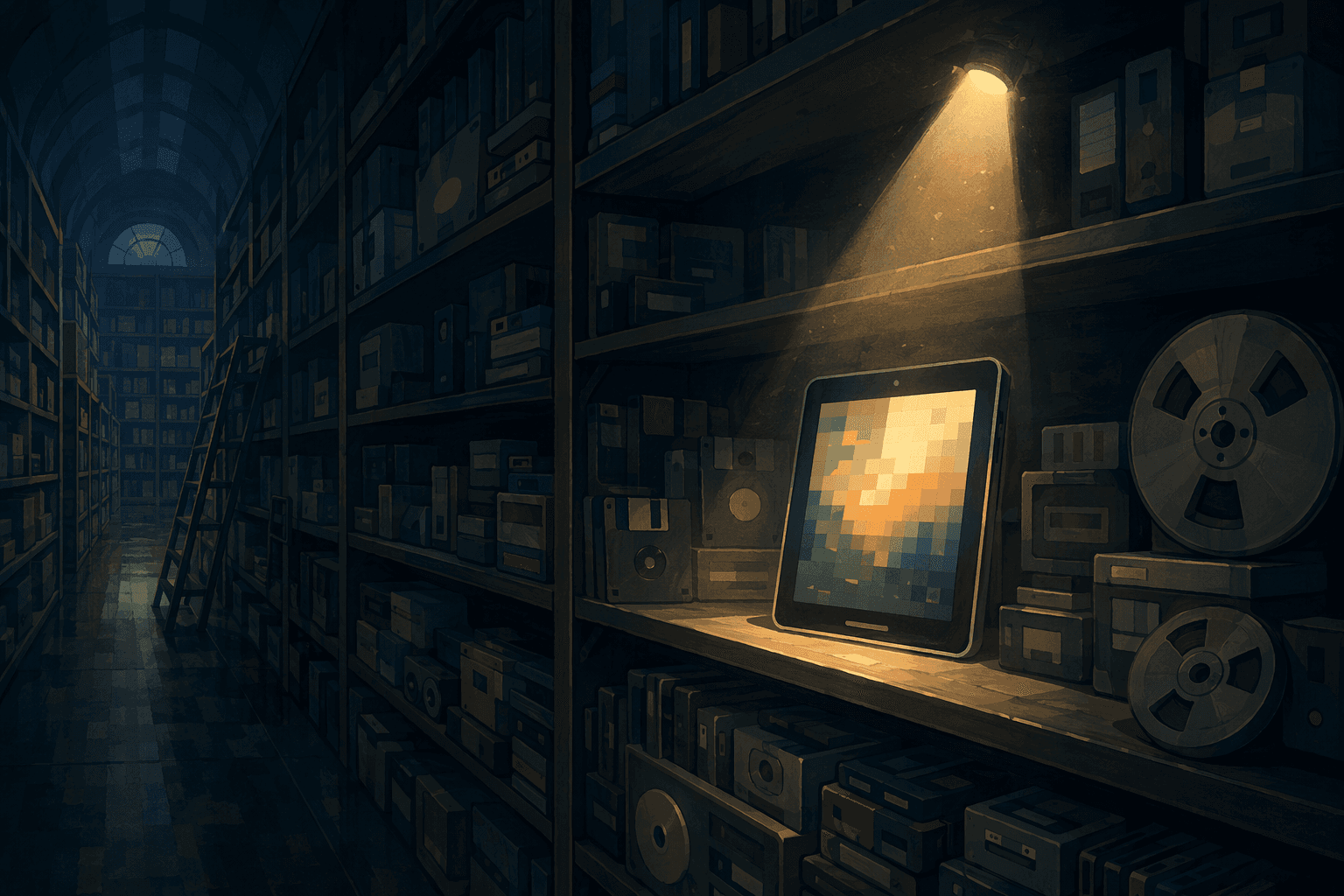 Digital archiving - illustration, Jake Team LLC