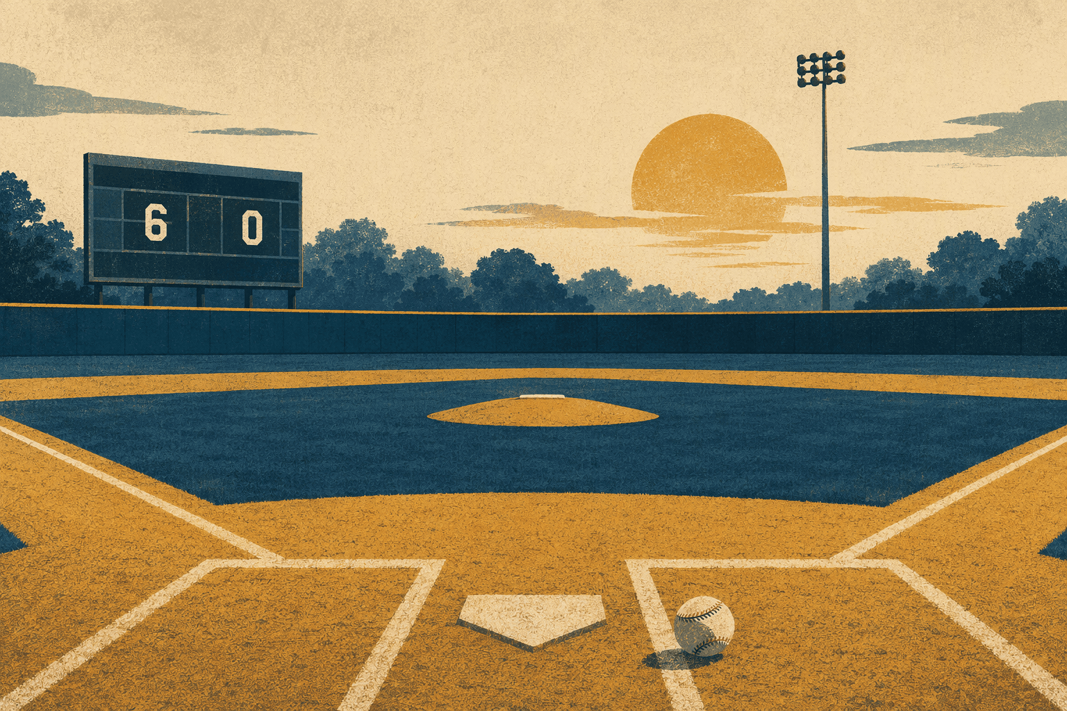 Baseball Shutout - illustration, Jake Team LLC