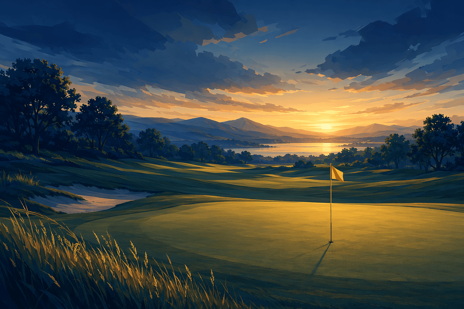 Golf partnership - illustration, Jake Team LLC