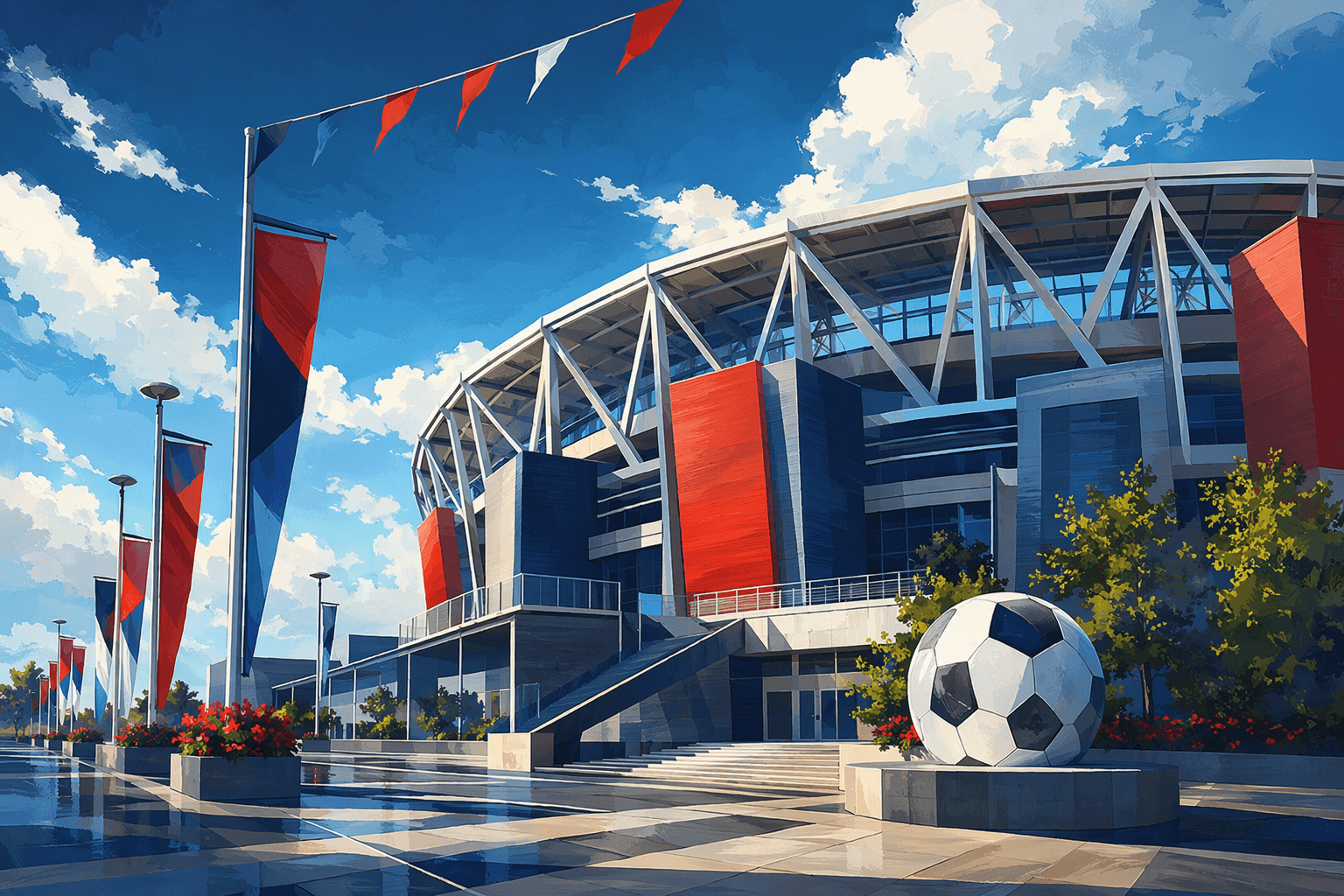Soccer stadium - illustration, Jake Team LLC